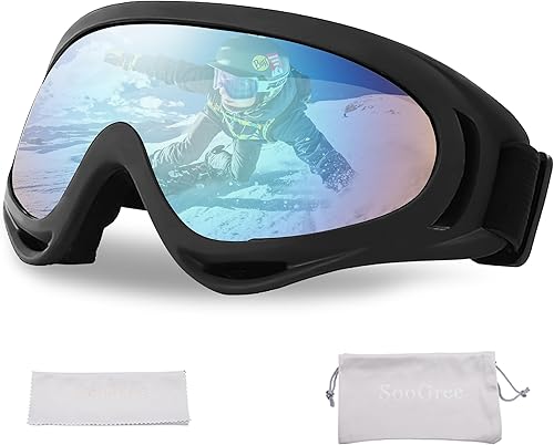 Miniatura 7 de SooGree Gafas de esquí, snowboard, esquí, nieve, viento, a prueba de polvo, gafas de motocicleta, gafas de ciclismo para hombres y mujeres