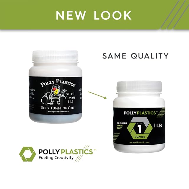 Foto 5 de 6 de Kit de grava para pulir rocas y relleno de cerámica - Polly Plastics (peso total de 2 kg)