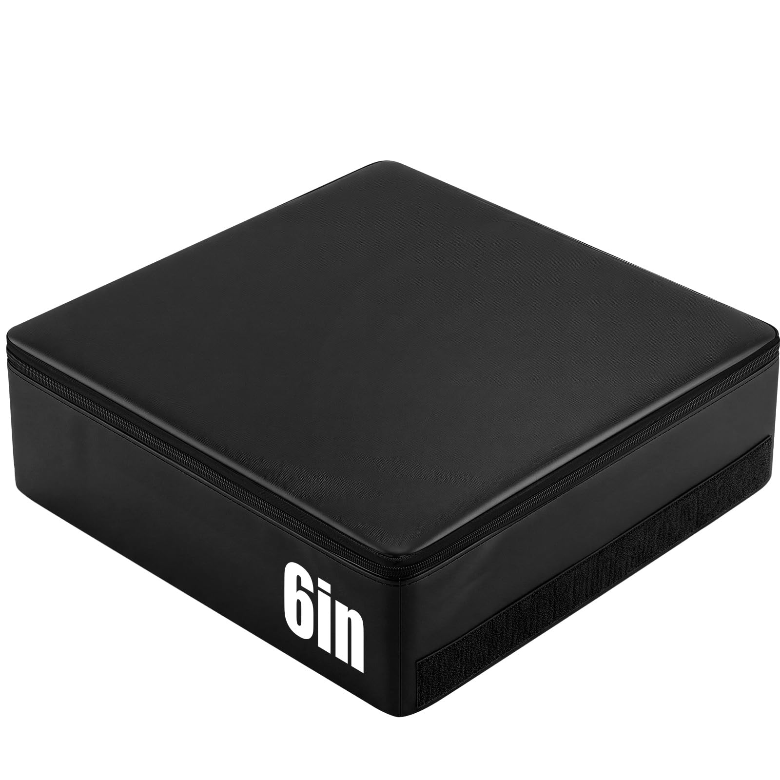 Hoteam Juego de cajas pliométricas apilables de 10,2 cm y 15,2 cm, ajustable, esponja de primera calidad, caja pliométrica suave, caja de madera comercial, sustituto para entrenamiento de saltos