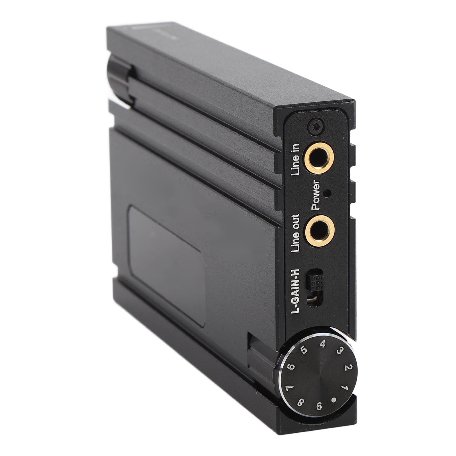Amplificatore per cuffie HIFI, amplificatore per cuffie portatile wireless con supporto per impedenza da 16 a 600 Ω, jack da 3,5 mm, corpo in lega di alluminio, regolazione dei bas