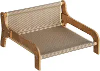 KiBcsLic Arranhador de gato de papelão, tapete arranhador em formato de sofá para gatos internos, móveis elevados para gatos, brinquedos arranhadores para