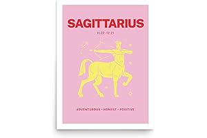 Retrograde Sagittarius Poster: Zodiac Wall Art Embracing Spiritual Aesthetic