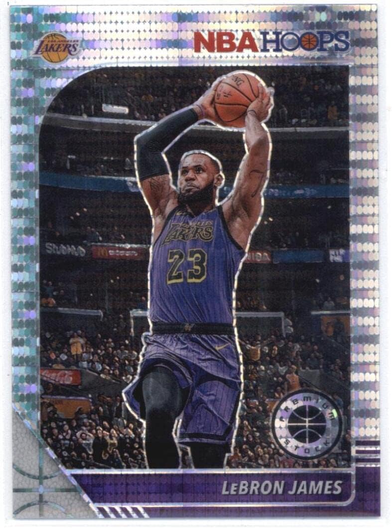 2019-20 Panini Hoops Premium Pulsar Prizm #87 LeBron James Los Angeles Lakers NBA Basketball NM-MT