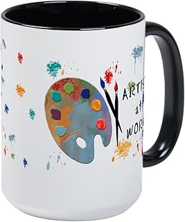 CafePress Artist At Work Large Mug 15 oz (444 ml) Ceramic Coffee Mug