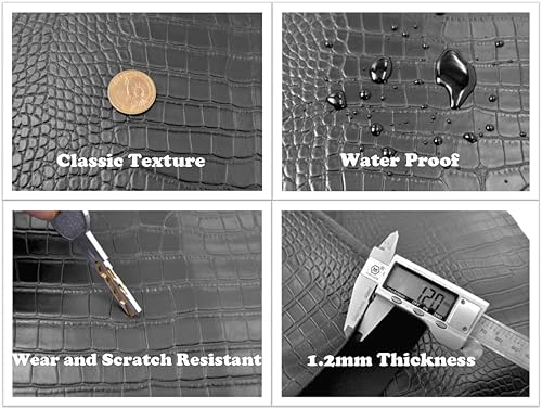 Miniatura 4 de Wento Tela de piel de cocodrilo para tapicería