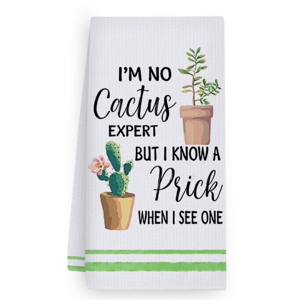 Trapos Cocina Verde Vegetal Paños de Cocina Suaves y Absorbentes Paños Cocina Reutilizables Trapos de Cocina para Secar Toallas Lavable Toallas de Barra Juego de 4 (40x60cm)