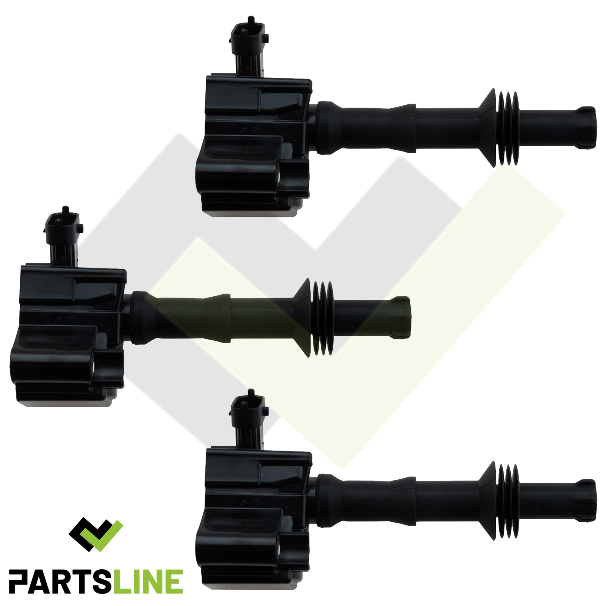 Partsline (Lot de 3) Bobine d'allumage compatible avec Berlingo, C4 III, Astra, Combo, Corsa F, Crossland, Grandland, Mokka, 2008, 208, 308 II III, Partner, Rifter 1.2 THP Puretech 9808653680 3553459