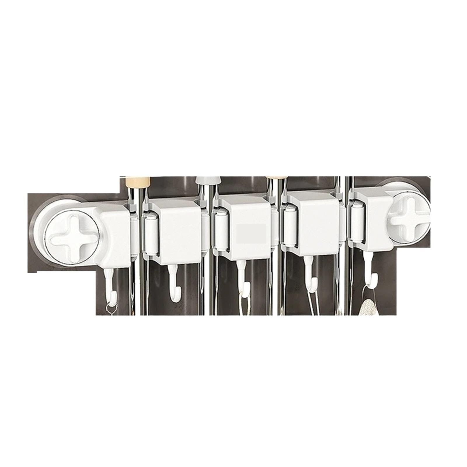 Colgador Escobas Clip for fregona con ventosa