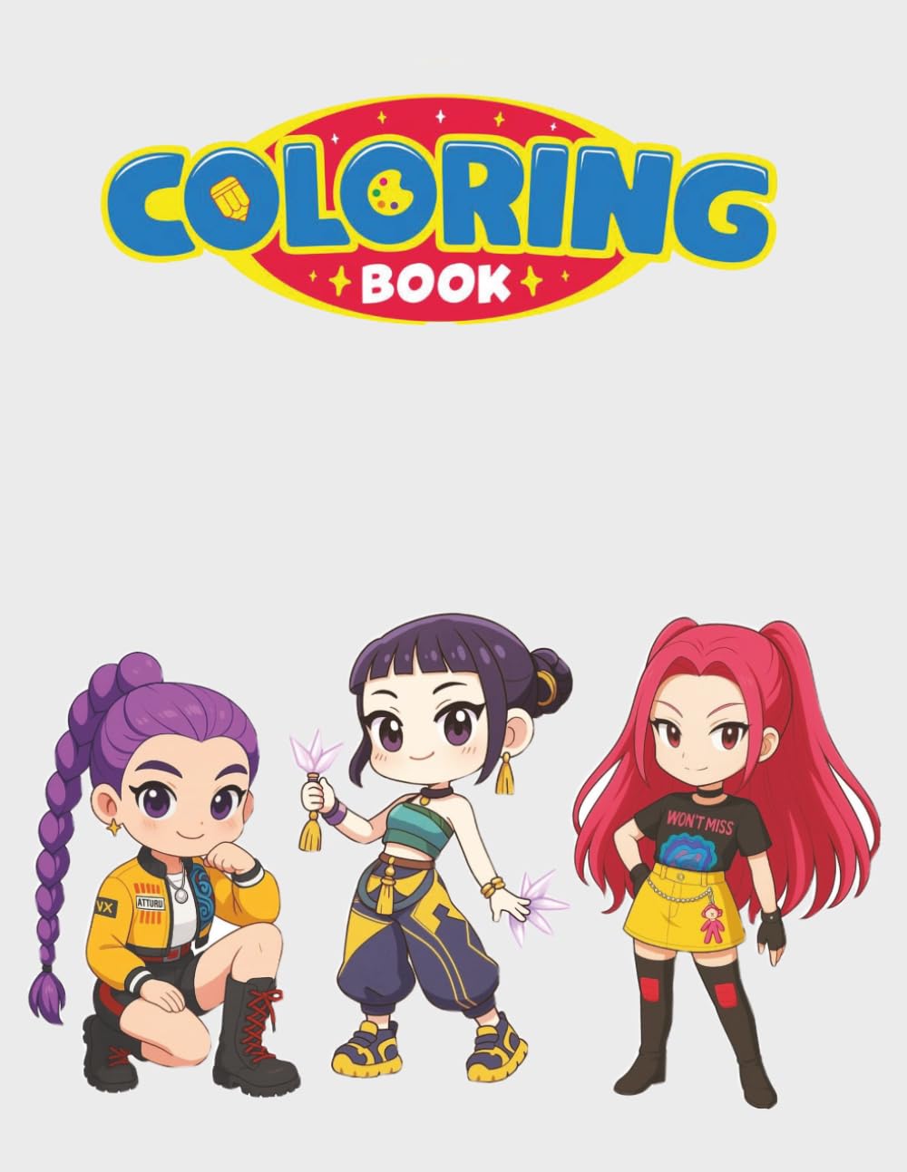 Coloring Book - 55 pages: Fashion Coloring Book for Kids, Tweens, Teens, & Adults