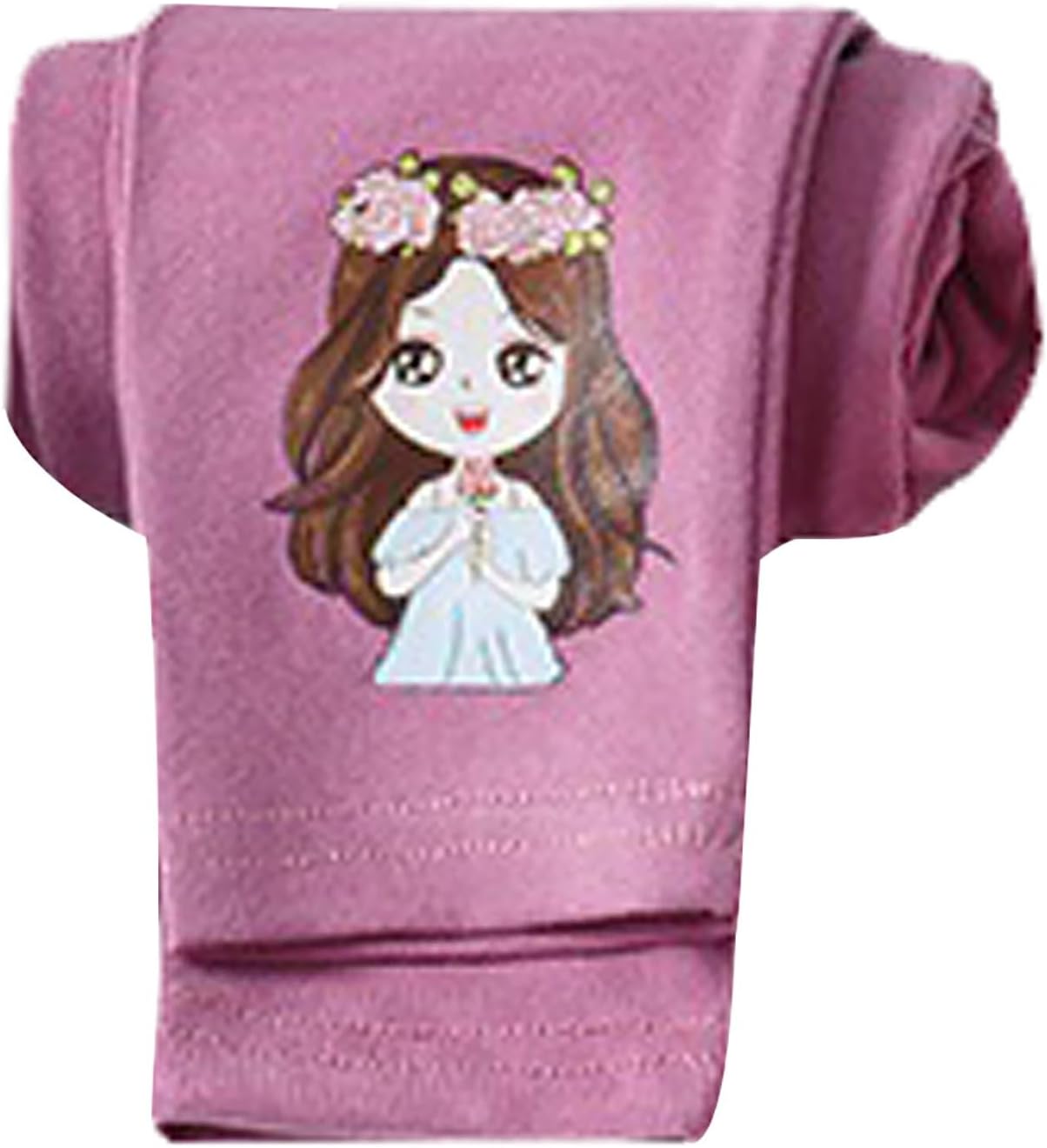 Cute Cartoo𝐧 Leggings for Girls Toddler Slim Stretch Leggings Kids Girl Tight Fleece Thermal Underwear Trousers