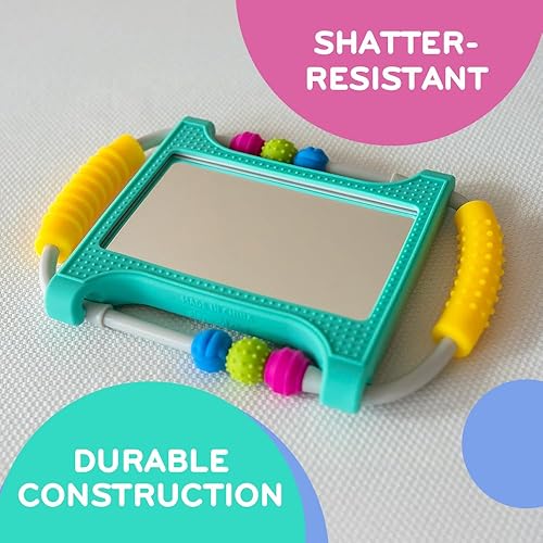 Vista 11 de Mobi Wigloo - Juguete de actividades sensoriales para niños pequeños y niños, juguete de dentición hecho con silicona de grado alimenticio, libre