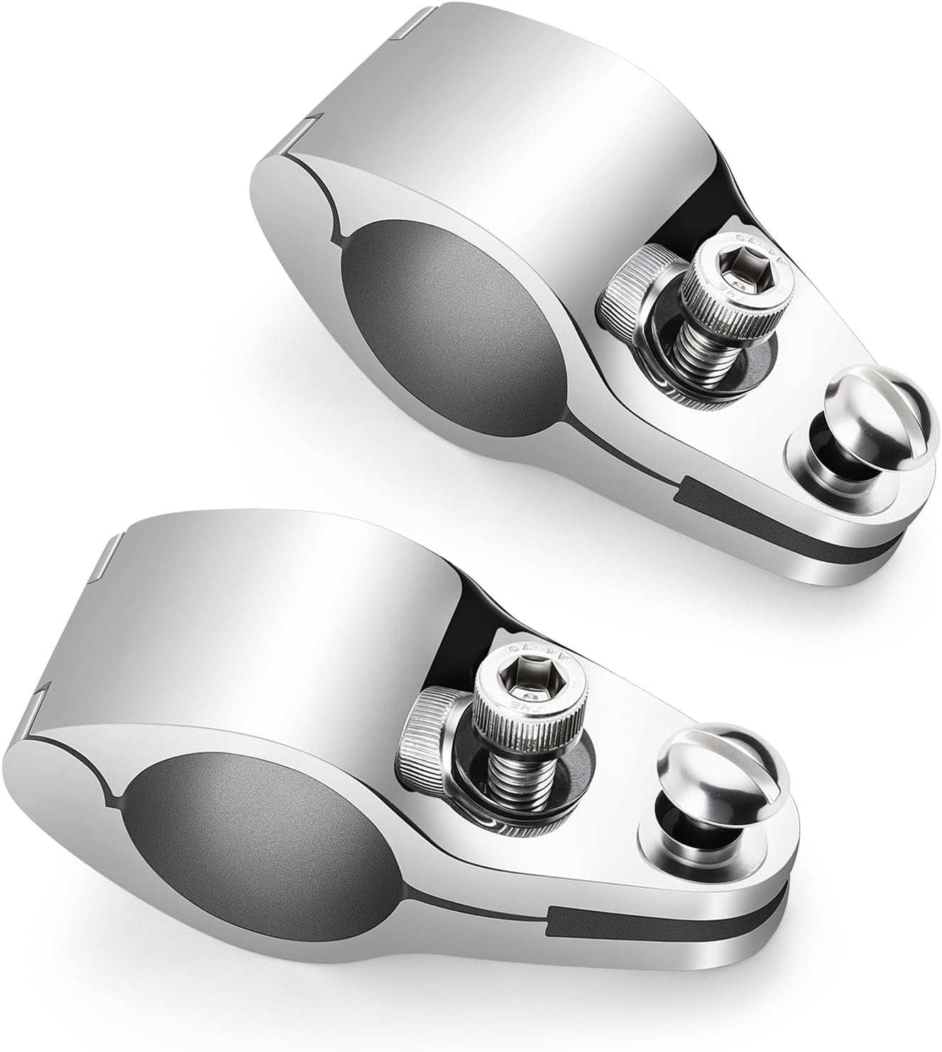 Boat Bimini Top Hinged Jaw Slide,316 Stainless Steel Quick Release Jaw Slide Hinged for 1 inch OD Round Tubing