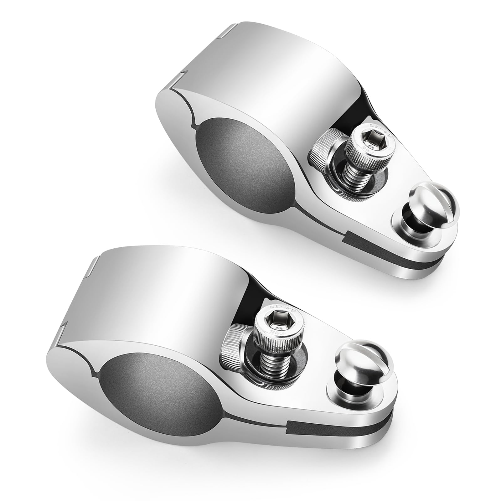 Boat Bimini Top Hinged Jaw Slide,316 Stainless Steel Quick Release Jaw Slide Hinged for 1 inch OD Round Tubing