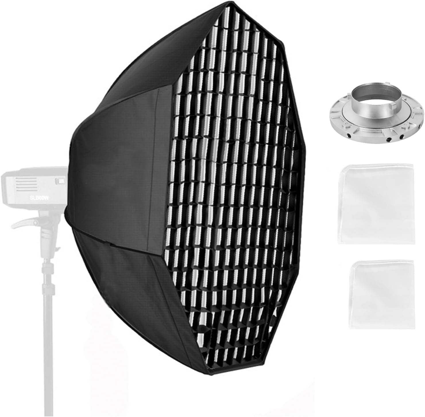 SEDGEWIN 95CM/37.4inch Octagon Softbox Grid Soft Box with
