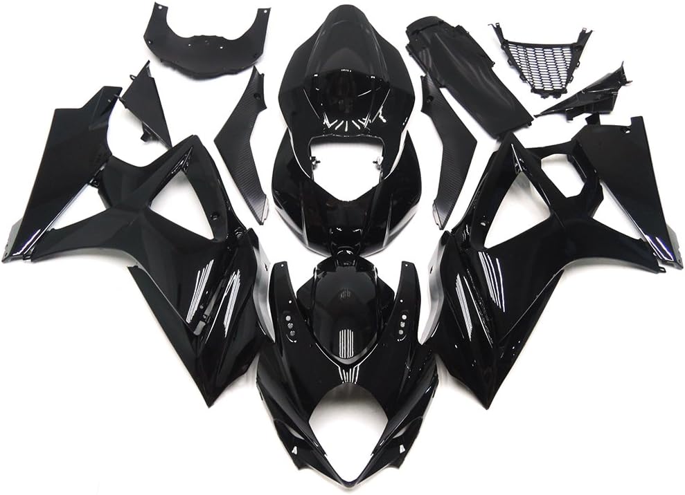 Injection Molded Fairings Fit for 2007 2008 Suzuki GSXR 1000 Fairing Kit 07 08 K7 GSX-R1000 2007-2008 Bodywork Bike ABS Plastic Body Frame Set - Gloss Black