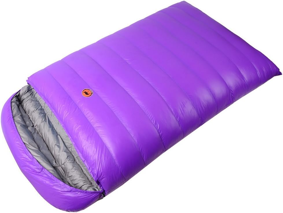 Outdoor Camping Hiking Ultralight Envelope Duck Down Feather Backpacking Double Persons Sleeping Bag