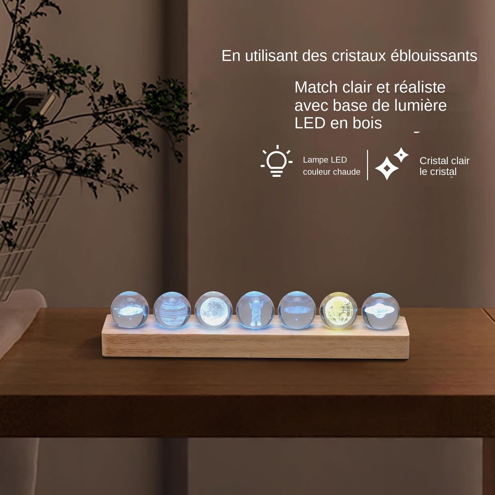 Lampada Da Notte Da Scrivania | Decorazione Lampada Da Notte Palla | Compagno Meditazione Astronomica per Camera, Soggiorno, Ufficio o Dormitorio - Decorazione Emolliente