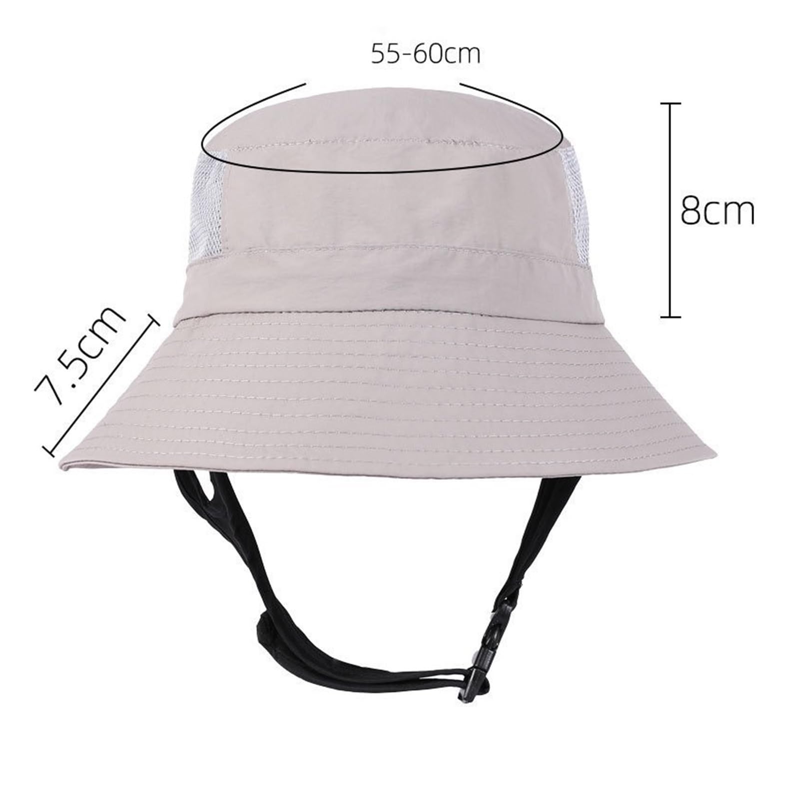Genérico Sombrero plegable unisex for el sol, gorra impermeable for acampar y practicar surf al aire libre