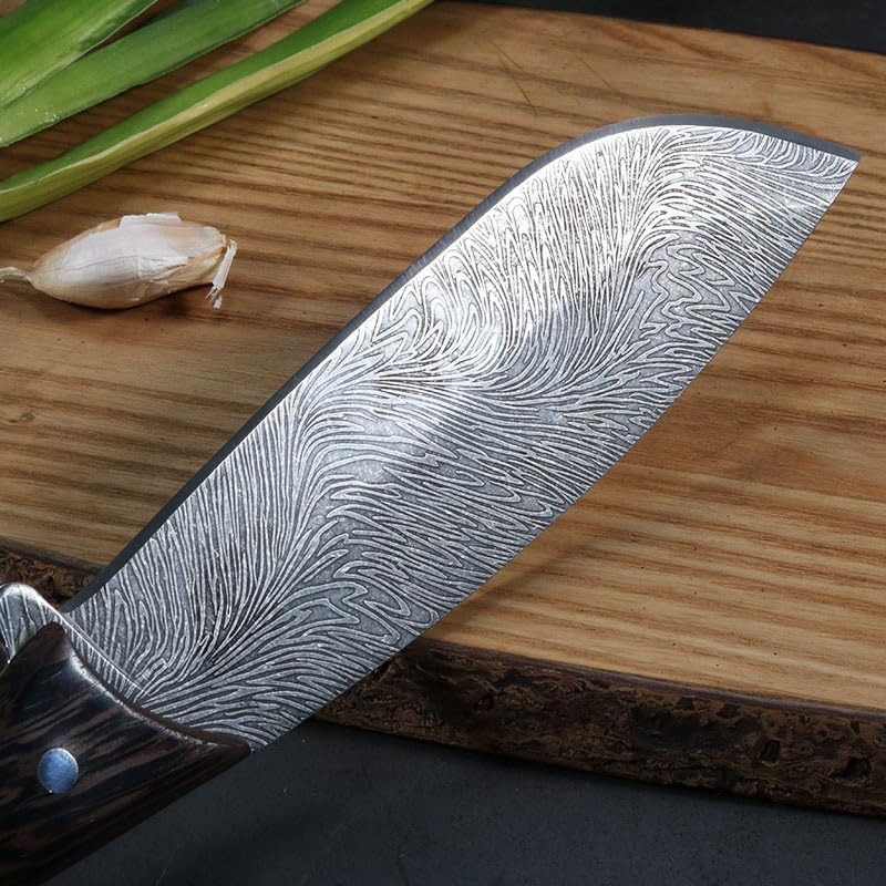 Meat Cleaver,Cleaver Knife 8 Inch Wood Chopper Knife With Holster Sharp Hunting Camping Cleaver Machete Handmade Longquan Kitchen Knives Bone Poultry Tools, LAMAJIGA5844