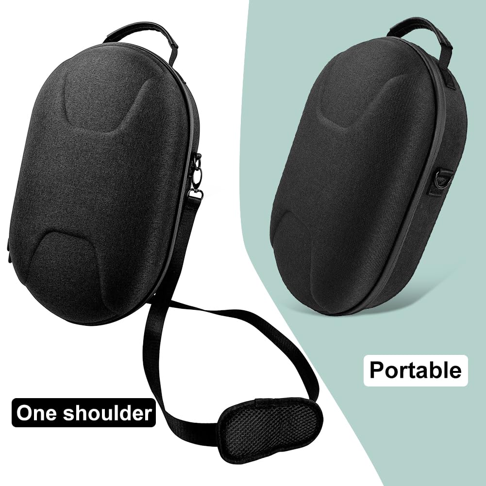 Mate for Quest 3 Tasche,Harte Case for Oculus Quest 3 Zubehör, Eva Reisetasche for Quest 3 Stoßfest Wasserdicht VR Tragetasche mit Verstellbarem Trageriemen und Einer Netztasche (C)