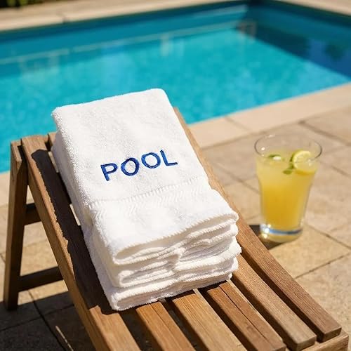 Miniatura 7 de Toalla de algodón con inicial personalizada para baño, bordado gratuito disponible, color blanco