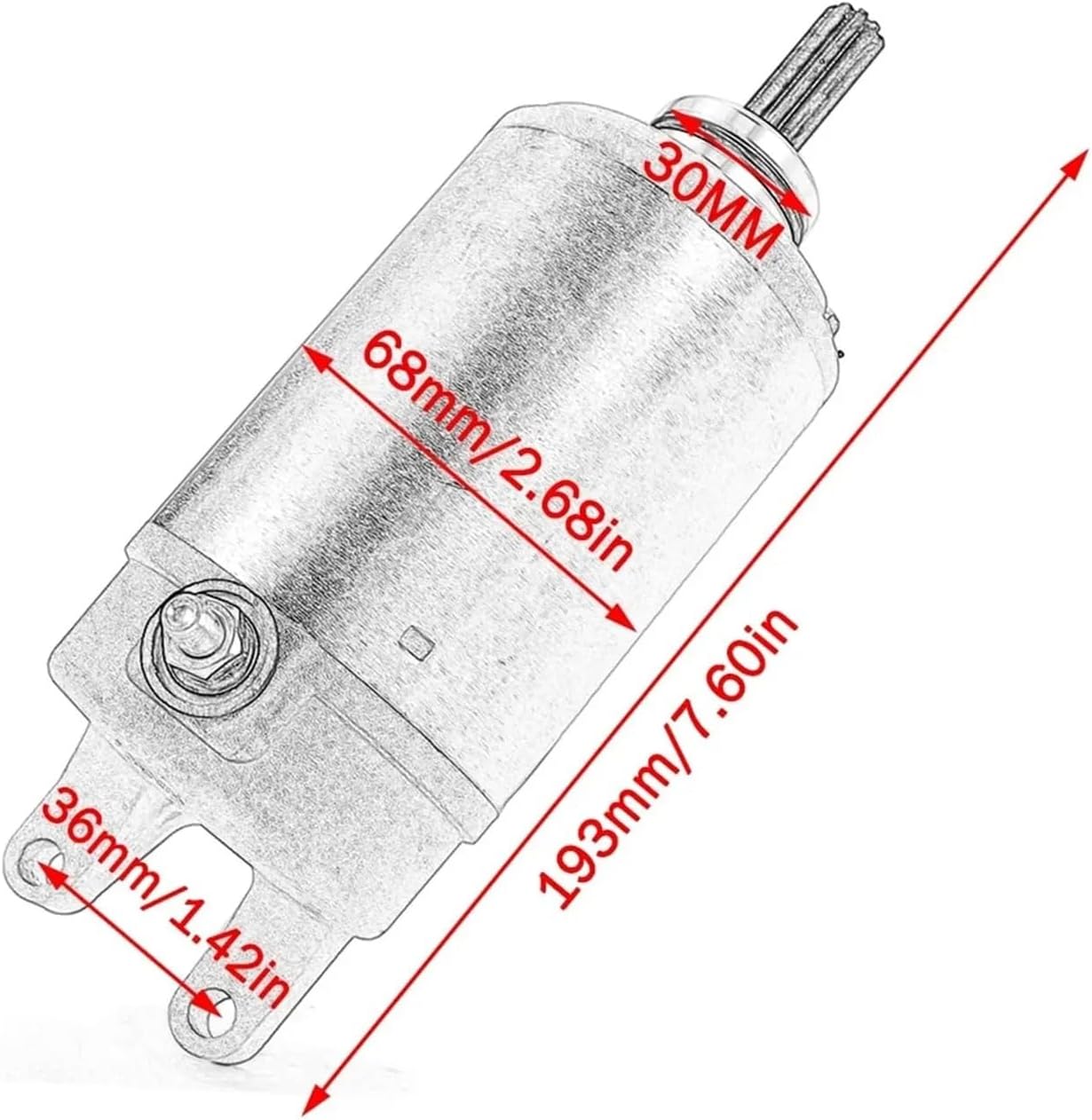 gsx1300r hayabusa隼セルモーター GSX1300R ハヤブサ 99-02 後期 セルモーター スターターモーター