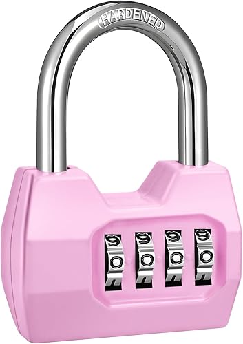 Candado de combinación de 4 dígitos, impermeable, para exteriores, para casillero de gimnasio escolar, valla, puerta, cobertizo, unidad de