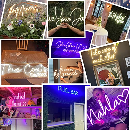 Custom Neon Signs,Personalized Dimmable Led Neon Signs For Family Birthday Bar Wedding Party Night Light&Company Logo Or Business Signs, Birthday Gift Giving Name Neon Lights(Optional 18" To 60") #TOP1