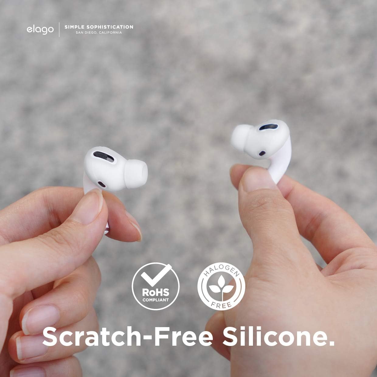 elago [6 Pairs] AirPods Pro Ear Tips with Integrated Earbuds Cover Designed for AirPods Pro, Fit in The Case, Anti-Slip, [3 Sizes: Large + Medium + Small] [US Patent Registered] (Nightglow Blue)