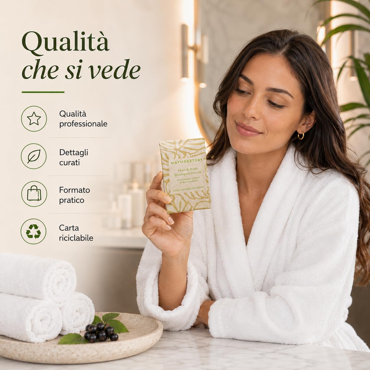 MAQA 600uds Champú de ducha Hotel sobres 10 ml, champú de ducha monodosis línea cortesía para B&B, champú de baño gel de ducha desechable