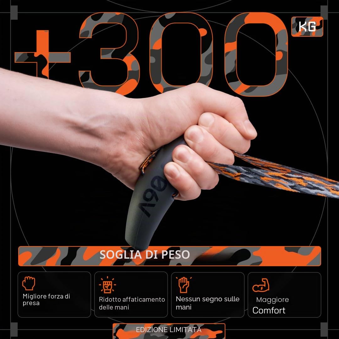 Angles90 Grips Maniglia dinamica d'allenamento per trazioni bilancieri LAT Machine vogatori