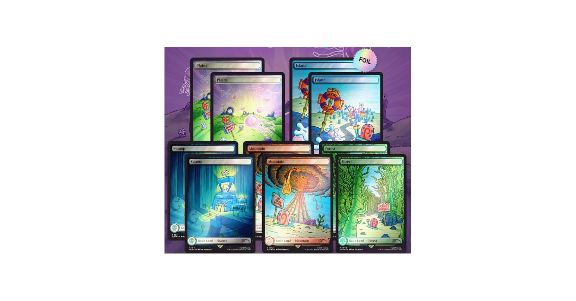 マジック：ザ・ギャザリング SpongeBobSquarePants Lands Under the Sea Magic the Gathering Secret Lair x SpongeBob SquarePants