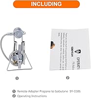 Vista 6 de Adaptador remoto de propano a isobutano, entrada de tanque de propano de 1 libra,Salida de válvula lindal de conexión EN417,Adaptador de estufa
