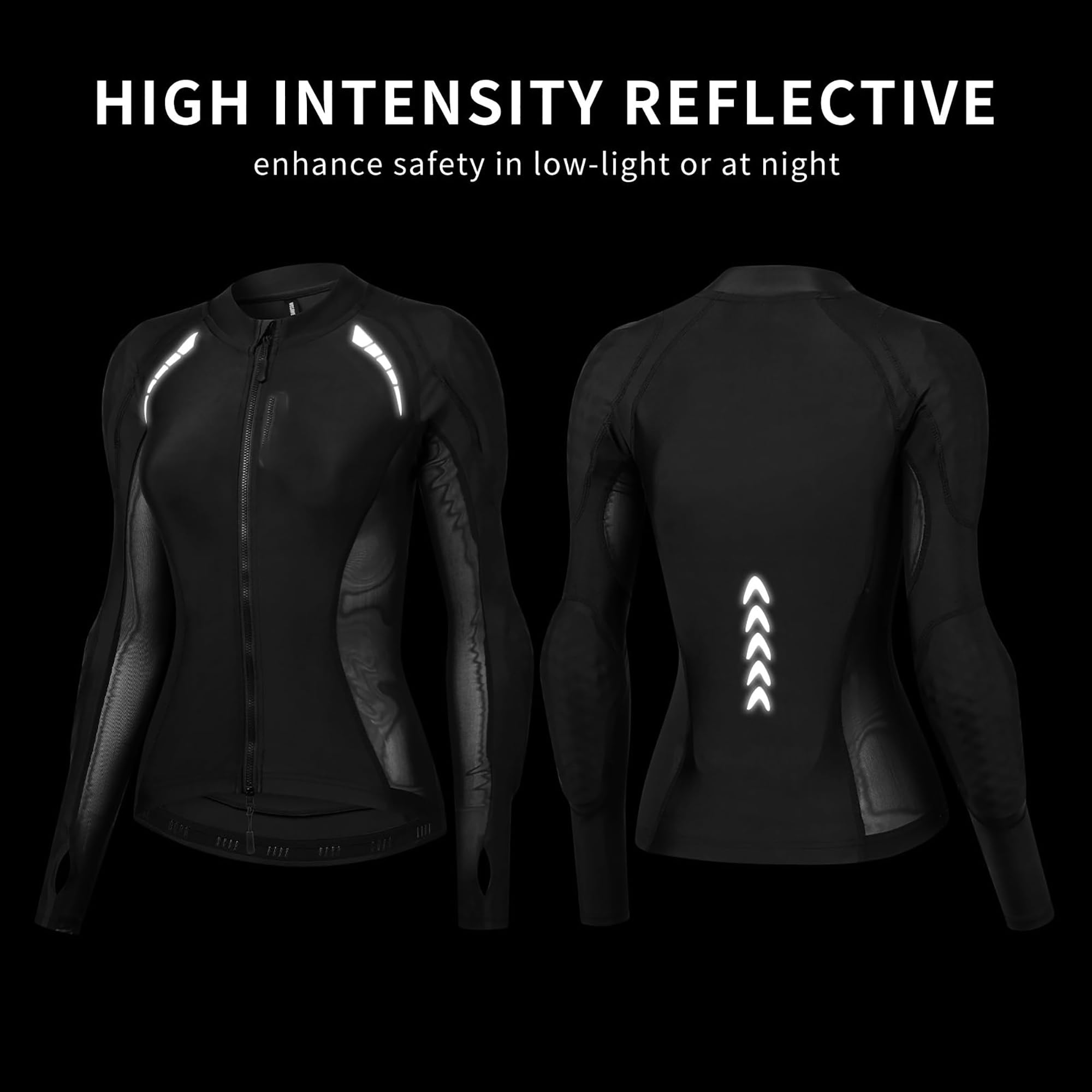 Chaqueta de Moto para Mujer, Transpirable Chaqueta blindada de Motocicleta, Elástica Camisa De Moto Mujer Verano para Montar Moto Bicicleta fitness en Desplazamientos diarios
