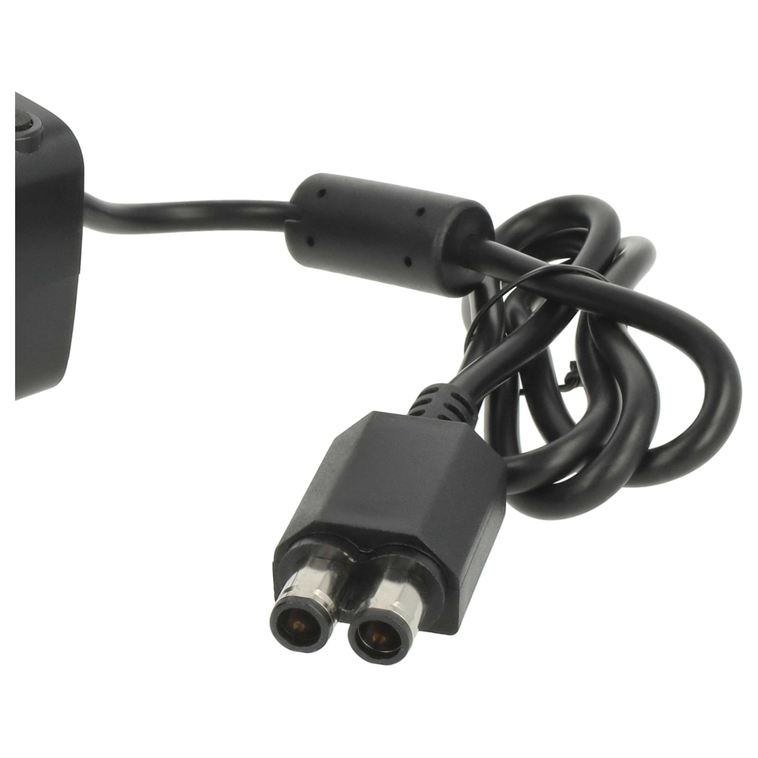 vhbw 220 V zasilacz ładowarka kabel do ładowania 130 W (12 V/10,83 A) kompatybilny z Microsoft Xbox 360 Slim zamiennik do DE-X360-3206.
