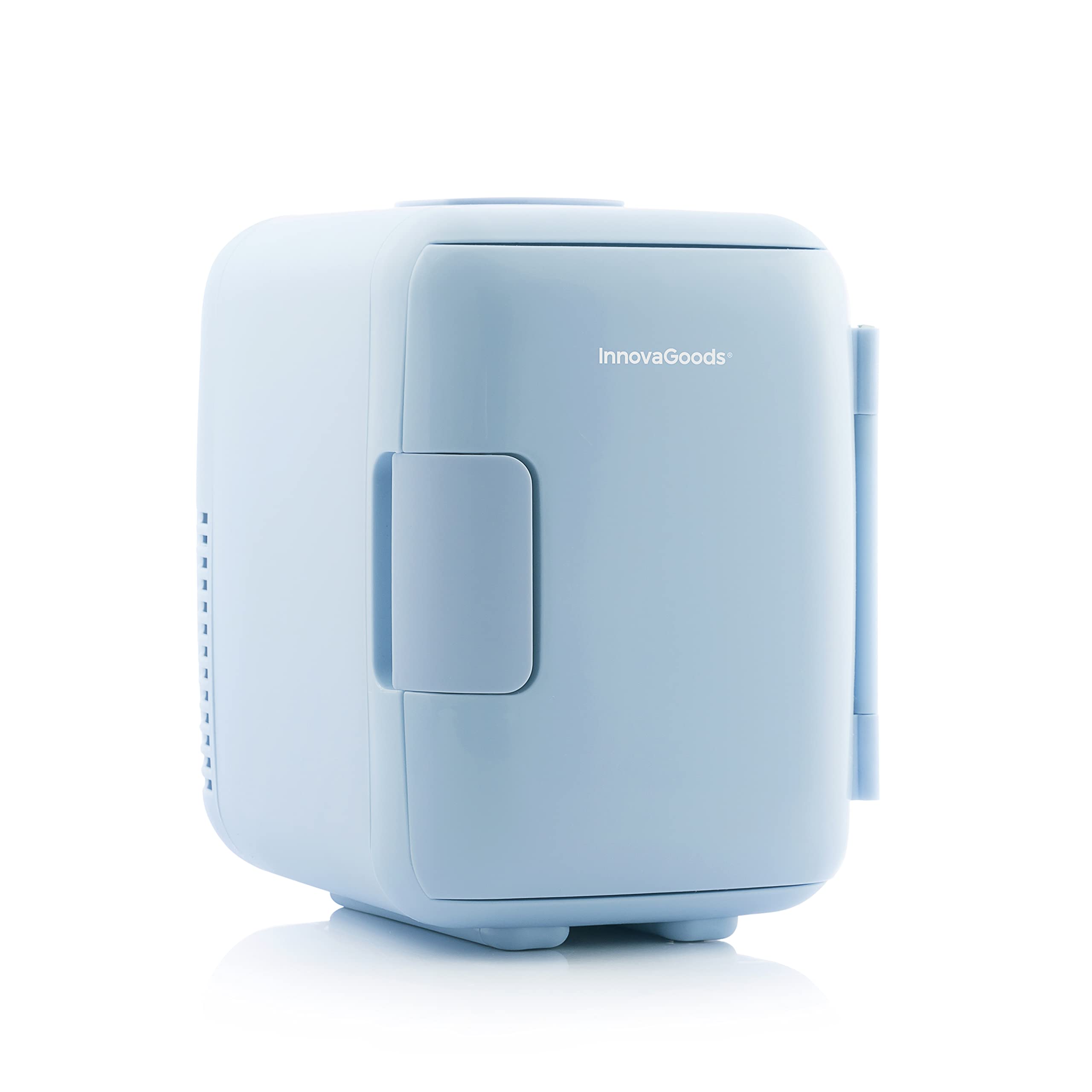 InnovaGoods® Mini nevera portatil para Cosméticos, Nevera pequeña 4L, Mini Nevera para Dormitorio, Coche, Escritorio de Oficina, Dos Marchas -Enfriador y Calentador.