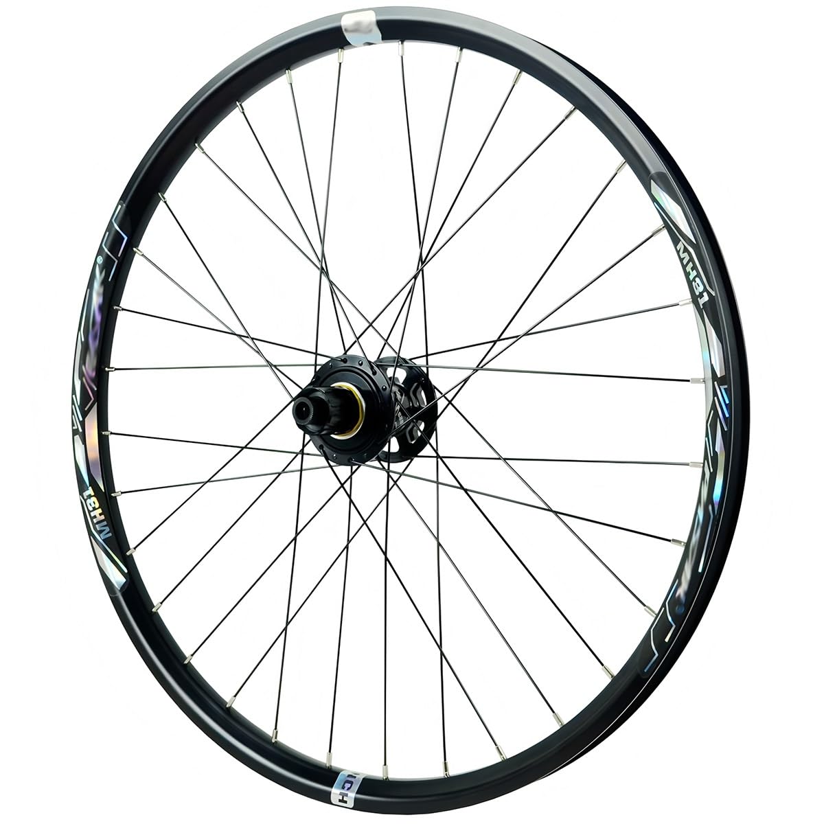 24"/26"/27.5"/29" Mountain Bike Wheelset Ultralight Rim 32H Front Wheel 15x100mm Rear Wheels 12x148mm Thru-Axle Disc Brake Wheel Set HG Compatible 8-12 Speed Cassette(Rear,Black 27.5inch)