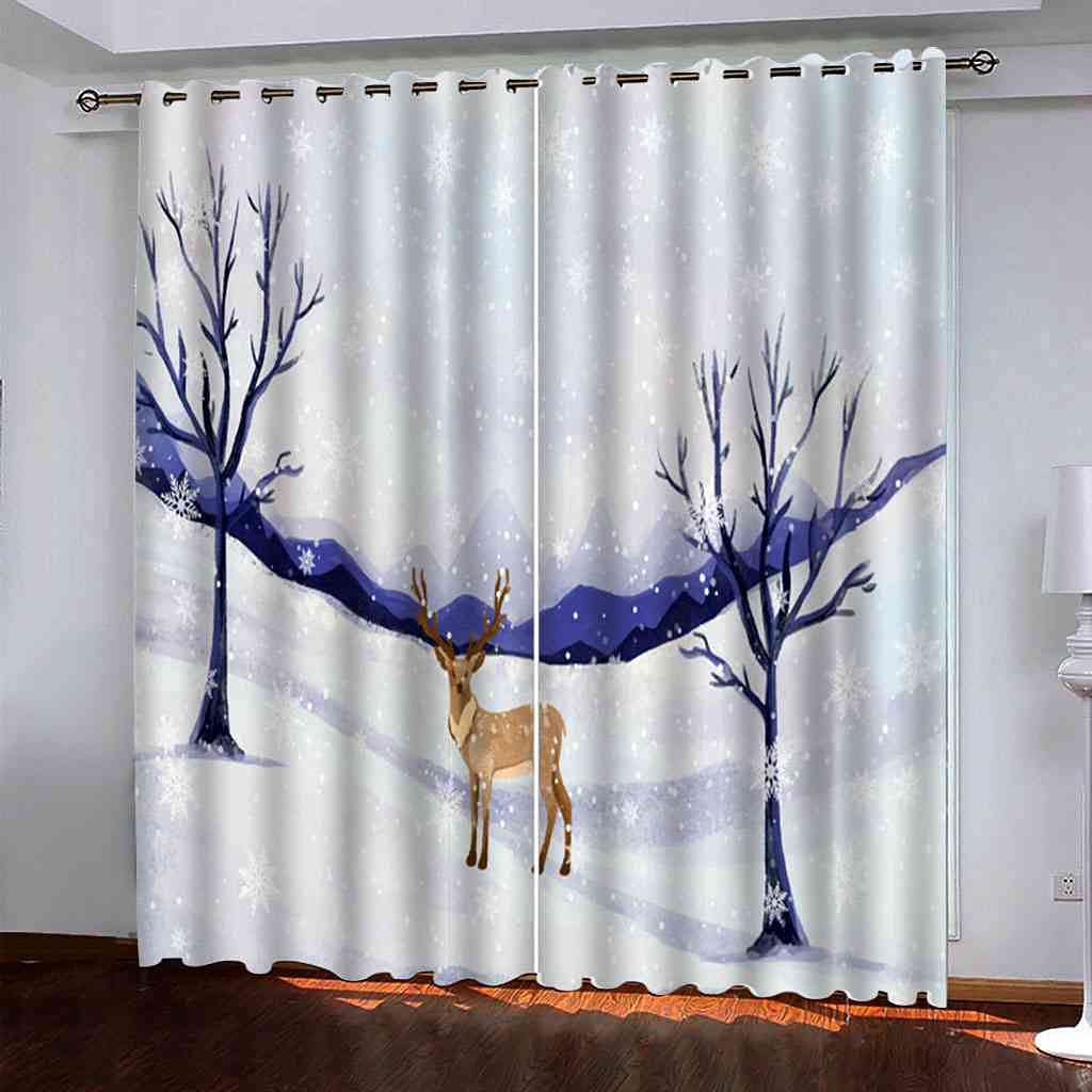 Rideau de fenêtre moderne wapiti pour stopper le froid et le jour