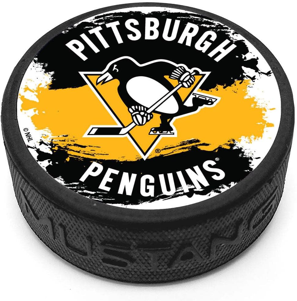 Sports Decor Splash Puck (Pittsburgh Penguins)