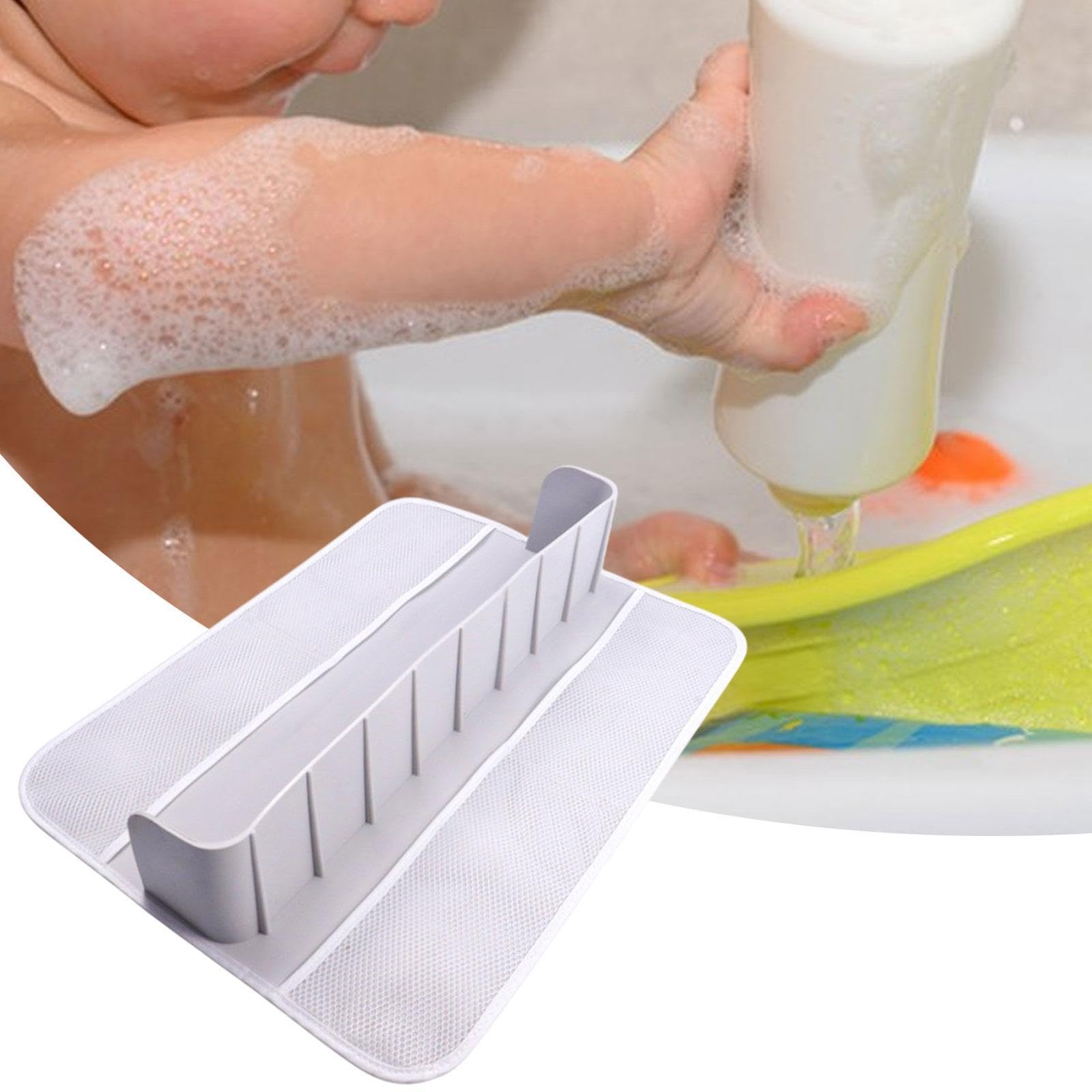 Organizer für Badespielzeug und Badewannen-Spritzschutz, 60 Cmx15 Cmx10 cm