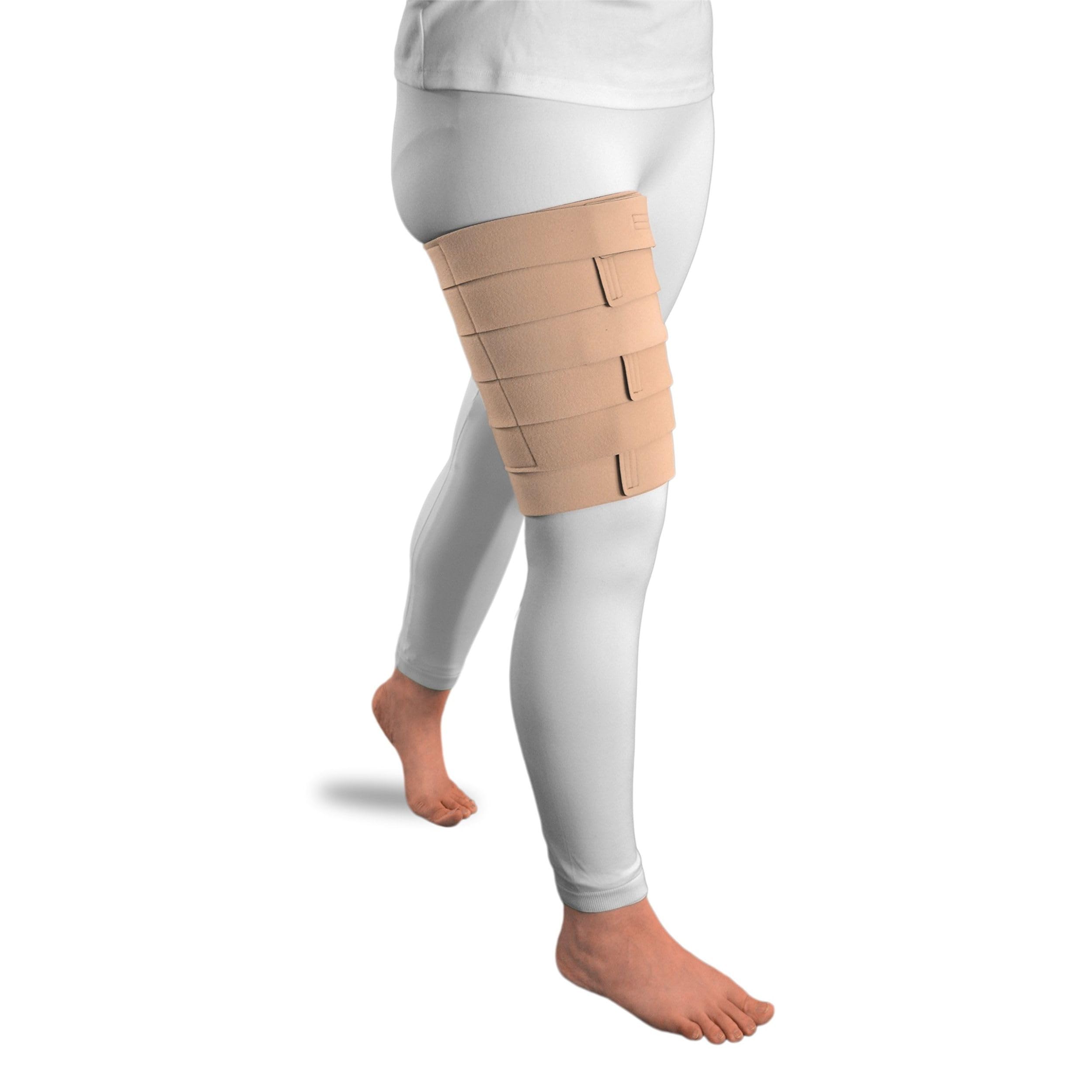 ReadyWrap Biege - Vendaje de compresión para muslo, tamaño mediano, 25 cm