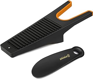 Boot Jack for Cowboy Boots,Work Boots,Rubber Boots, Leather Boots - Shoe Horn 7.5" Shoehorn Helper for Boots and Shoes,By ZOMAKE(2 pack)