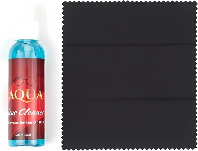 Glass and Screen Cleaner for Removing Fingerprints, Grease and Dust, Increases Image Clarity & Quality, Perfect for Cameras, Mobile & Laptop + Microfiber Cleaning Wipe.