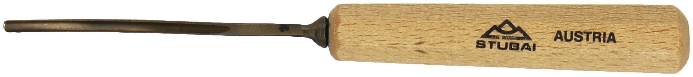 Stubai 521603 typ 16 z drewnianym uchwytem, dłuto do rzeźbienia w drewnie, złoty/beżowy, 3 mm