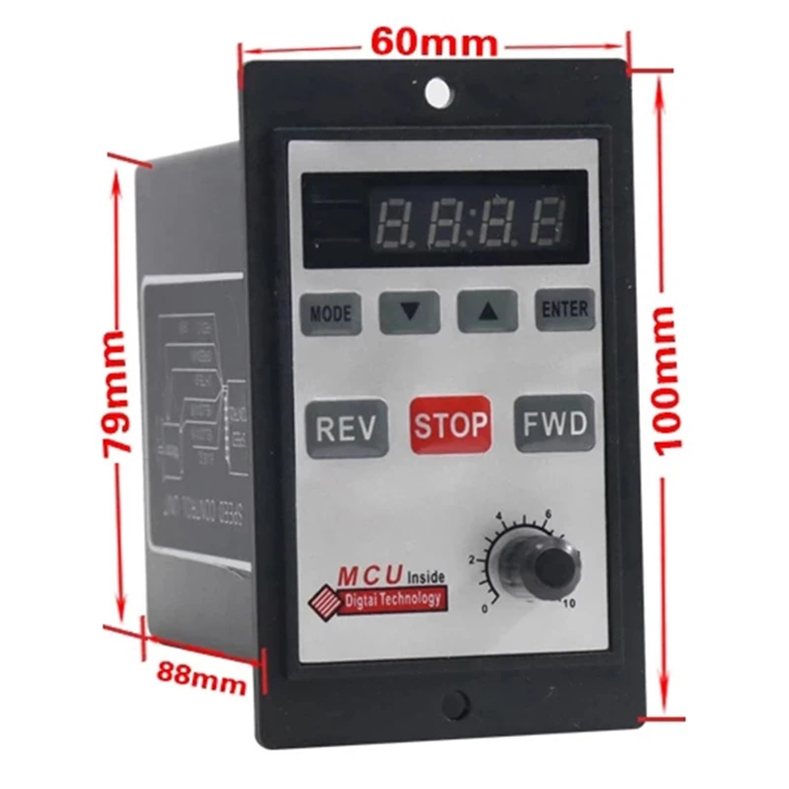 220V Speed Power Regulator dla Silnika Regulator Napięcia Cyfrowy Rewers Control Regulator Prędkości Silnika(90W,Single Row Interface)