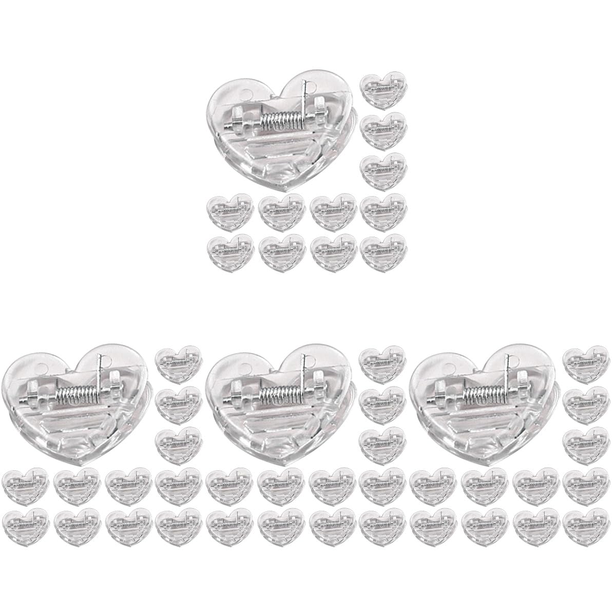 ABOOFAN 4 Sätze Transparente Liebesklammern Kirschklammern Draht Buchhalter Mehrzweck Taschenklammern Chip Clips Süße Für Lebensmitteltüten Dokumente Stück * 4