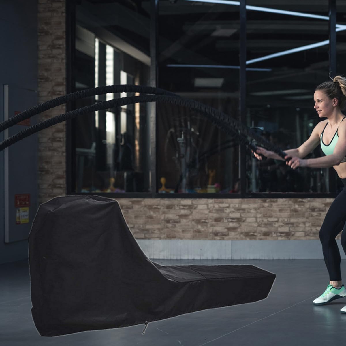 IMIKEYA Funda Protectora para Máquina y Resistente al Polvo Tela Oxford Plateada para Equipo Deportivo en Interiores y Exteriores