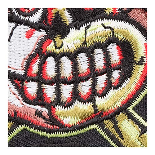 Patchstop Zombie Monkey Bones Green Iron On Patches For Clothing Jeans - 3X3In Small Diy Sew On Patch For Jackets Bags - Embroidered Decorative Zombie Patches #TOP3