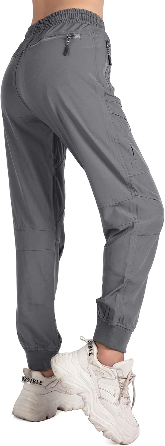 Women's Cargo Joggers Workout Pants Outdoor Lightweight Quick Dry Athletic Travel Hiking Pants - Image 5
