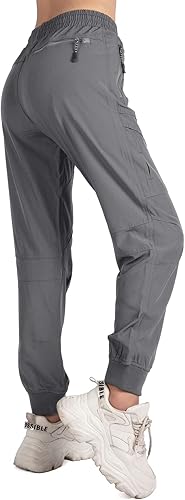 Miniatura 5 de Pantalones de entrenamiento para mujer, ligeros, de secado rápido, atléticos, para viajes, senderismo